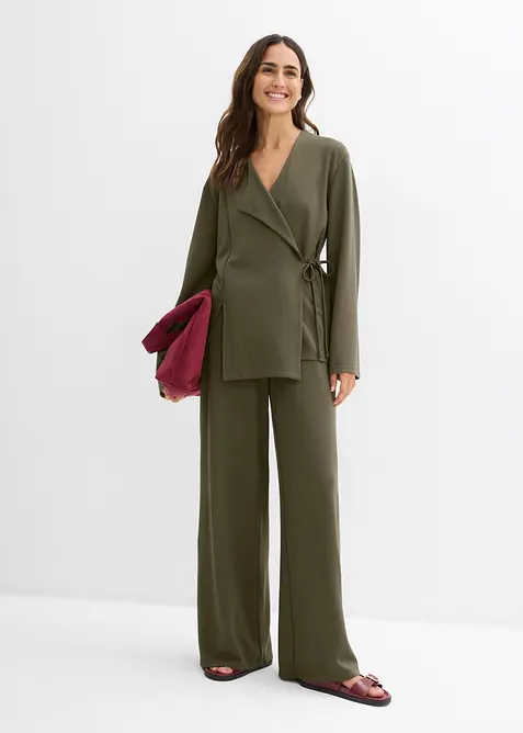 Pull on-bukse i viskoseblanding, bonprix