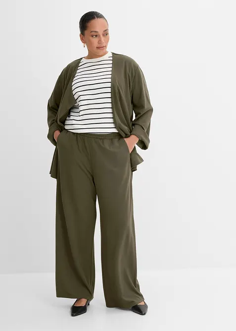 Pull on-bukse i viskoseblanding, bonprix