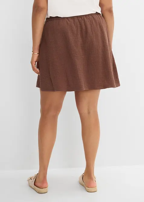 Skort i myk musselin, bonprix