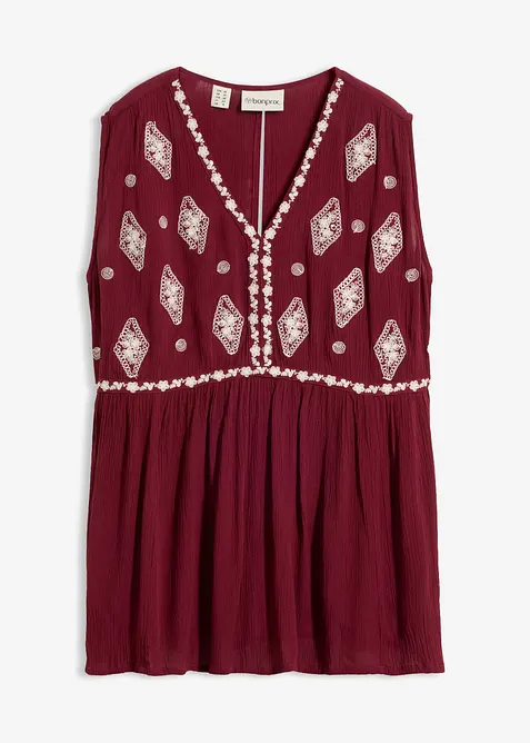 Ermel&oslash;s bluse i lett viskose, bonprix