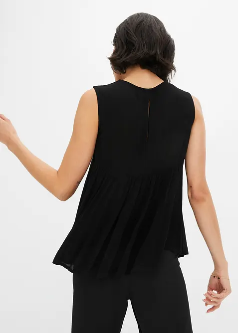 Ermel&oslash;s bluse i lett viskose, bonprix
