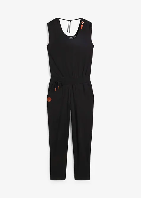 Trikot-jumpsuit av bomullsmiks, bonprix