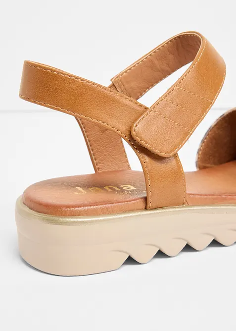 Komfort-sandaler fra Jana med behagelig bredde, Jana