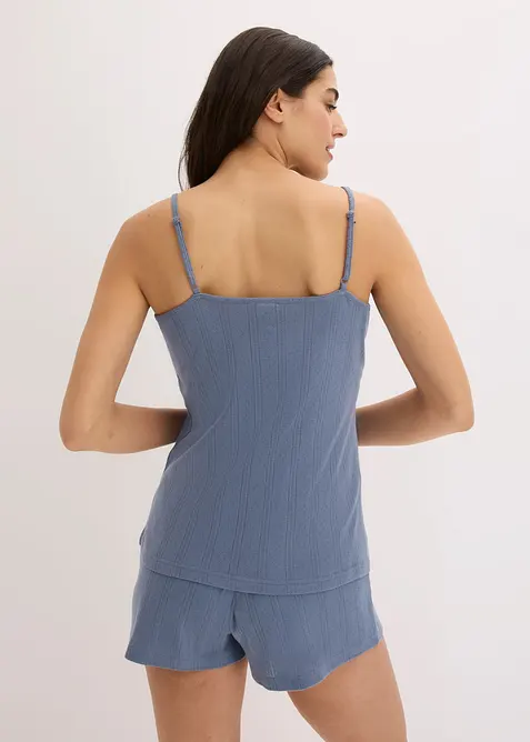 Kort pyjamas i pointellejersey, bonprix