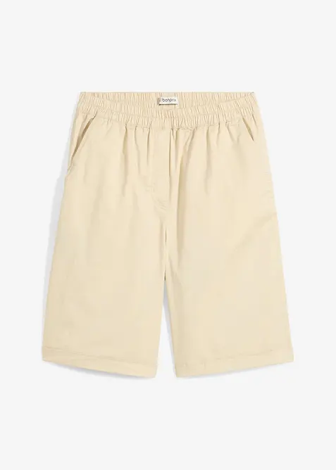 Bermudashorts i papertouch-materiale med bomull, bonprix