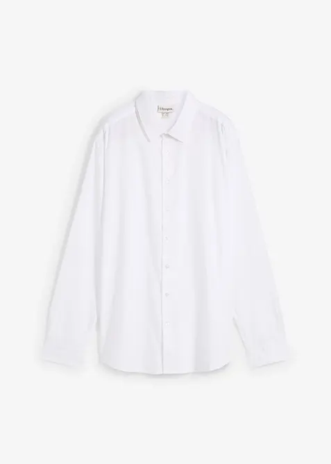 Strykefri, businesskjorte i 100% bomull, Regular fit, bonprix