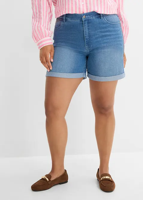 Jeansshorts Mid Waist, bonprix