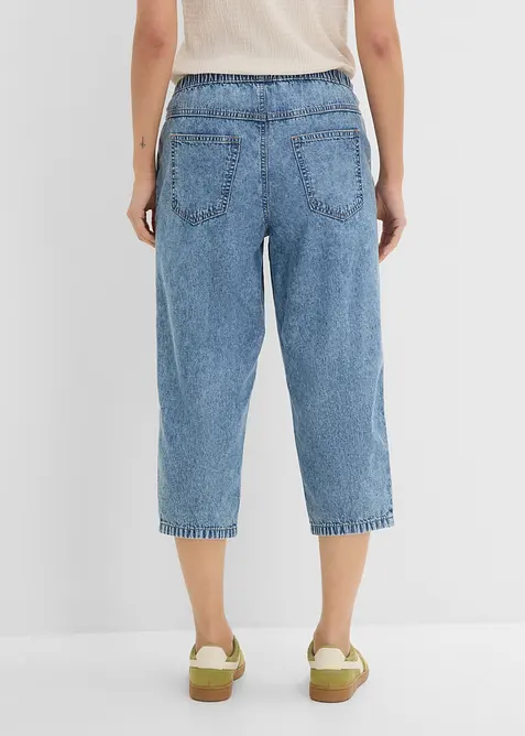 Barrel jeans Mid Waist, cropped, bonprix