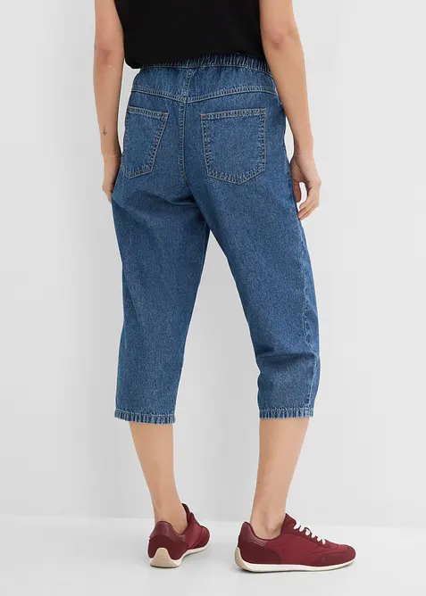 Barrel jeans Mid Waist, cropped, bonprix