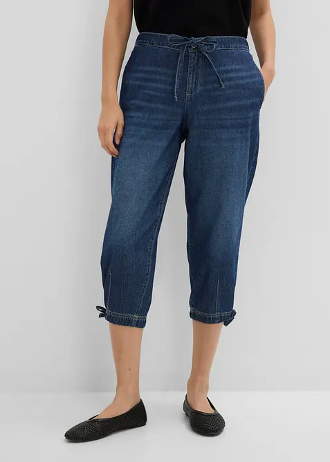 Barrel-jeans Mid Waist, cropped, bonprix