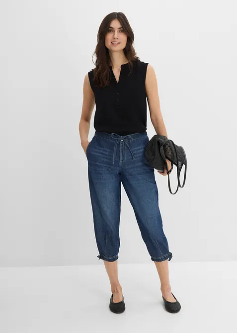 Barrel-jeans Mid Waist, cropped, bonprix