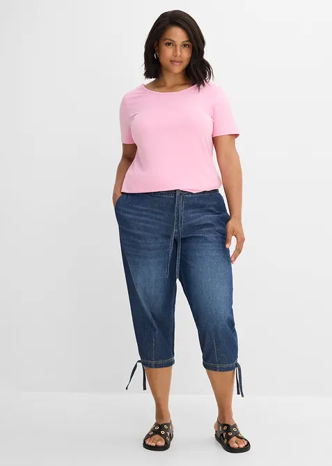 Barrel-jeans Mid Waist, cropped, bonprix