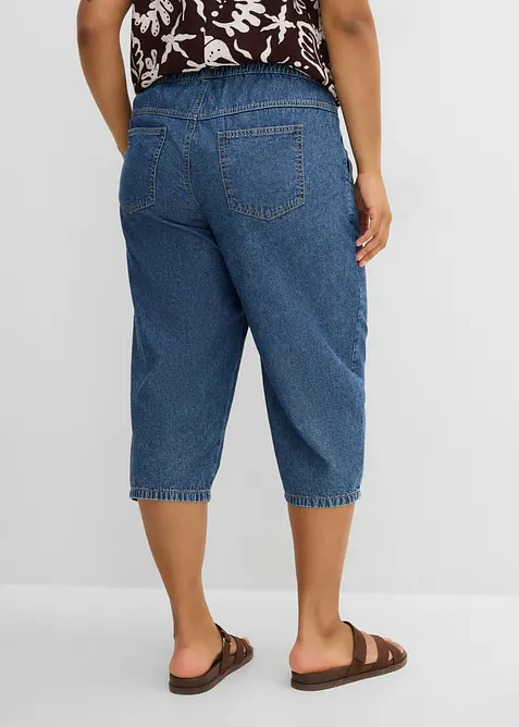 Barrel jeans Mid Waist, cropped, bonprix