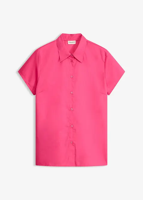 Kortermet bluse i poplin, bonprix