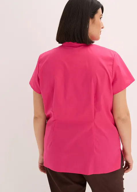Kortermet bluse i poplin, bonprix