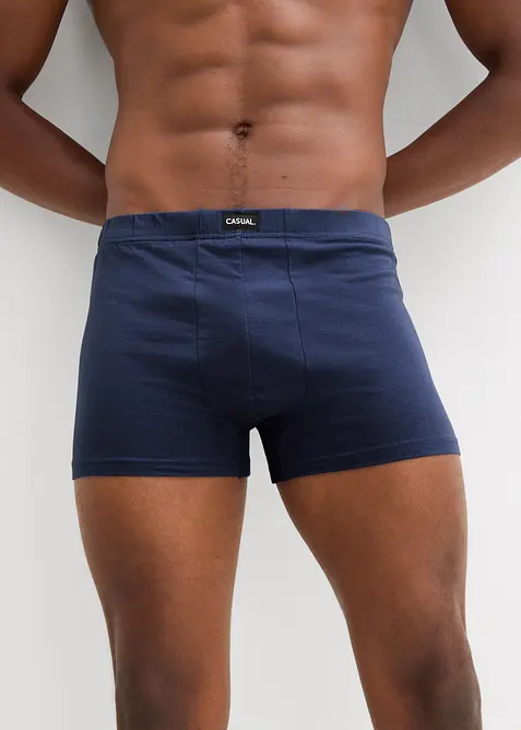 Ledig boxershorts i bomullsjersey (3-pack), bonprix