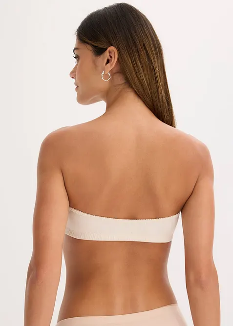 Bandeau-BH med &oslash;kologisk bomull (2-pack), bonprix