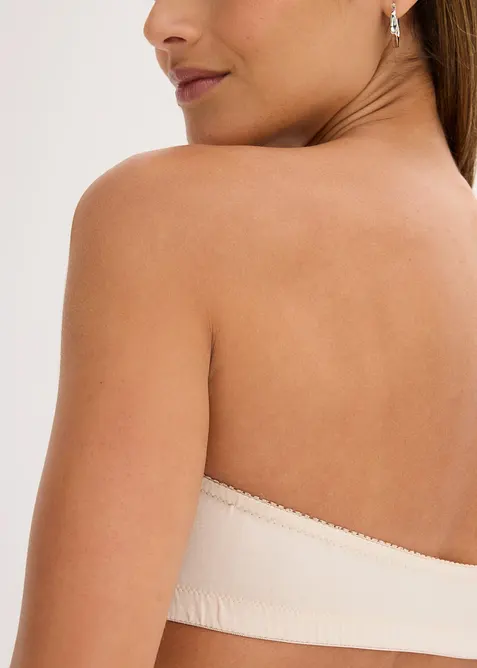 Bandeau-BH med &oslash;kologisk bomull (2-pack), bonprix