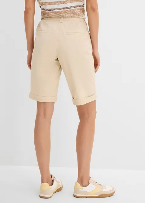 Papertouch-bermudashorts i bomull med komfortlinning, bonprix