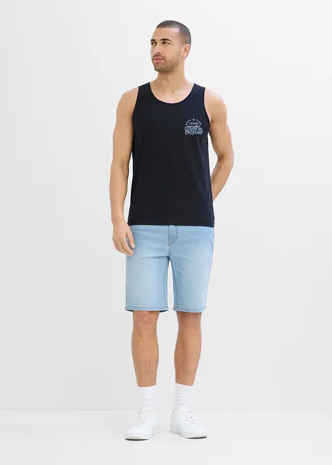 Bermudashorts i denim med stretch, Regular Fit (2-pack), bonprix