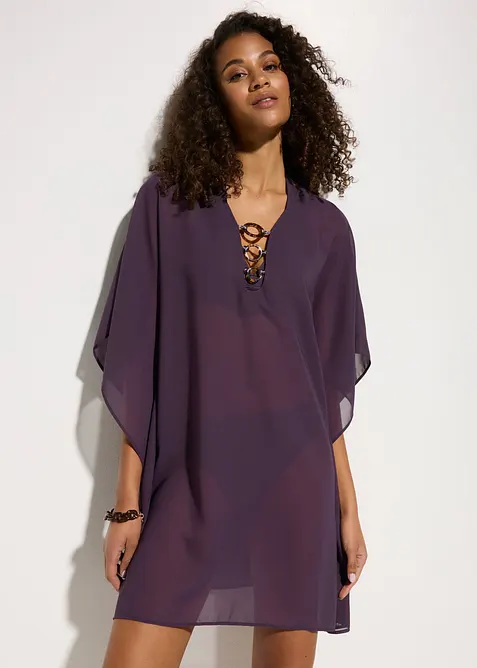 Strandtunika i lett chiffon, bonprix