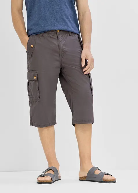 Cargo-bermudashorts i 100% bomull, Regular fit, bonprix