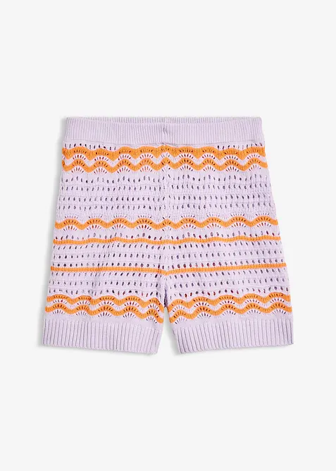 Strikket shorts i luftig bomull-/linmiks, bonprix