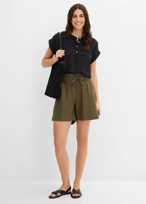 Shorts med lin, bonprix