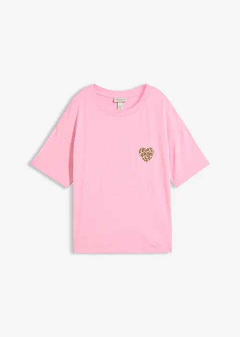Kort T-skjorte med lave skulders&oslash;mmer, bonprix