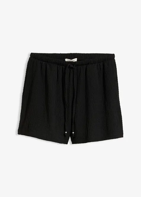 Pull on-shorts i strukturert krepp, bonprix