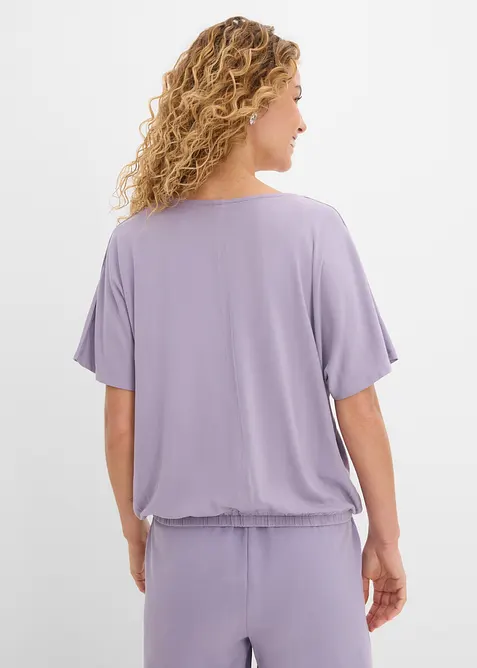 Oversized topp i myk viskosemiks, bonprix