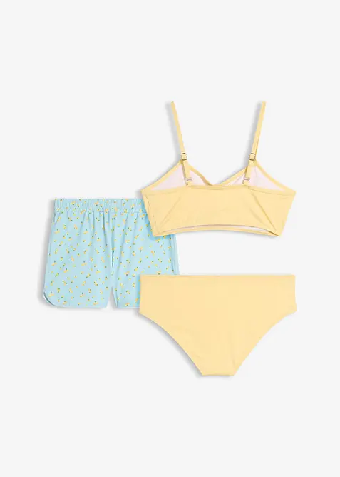 Bikini og badeshorts (3-delt sett), bonprix