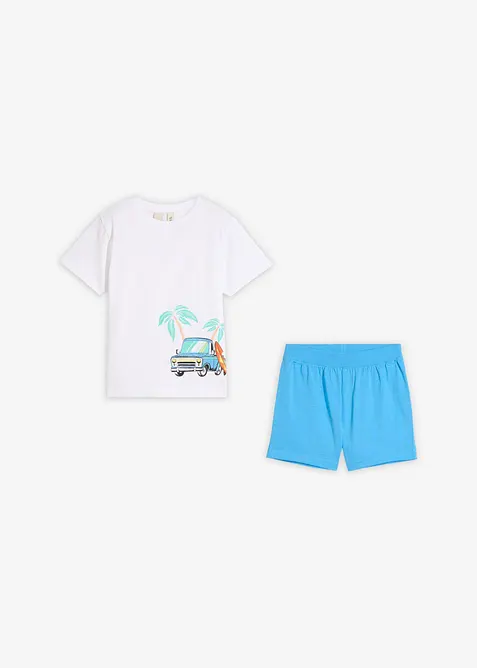 Kort pyjamas i 100% bomull, bonprix