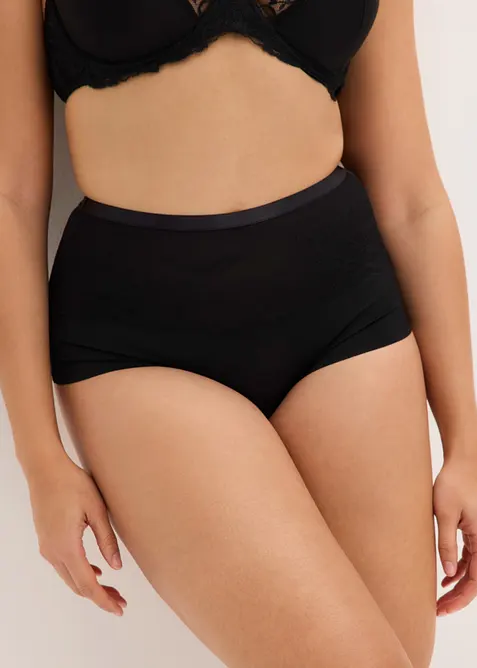 Light shape, lasersk&aring;ret truse med h&oslash;y midje (2-pack), bonprix