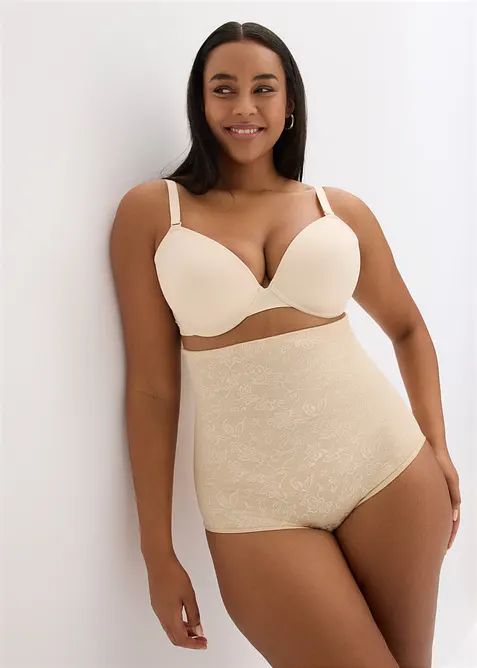 High waist, medium shape truse i blondemateriale, bonprix