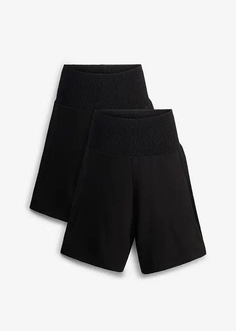 Mama shorts i lett jersey (2-pack), bonprix