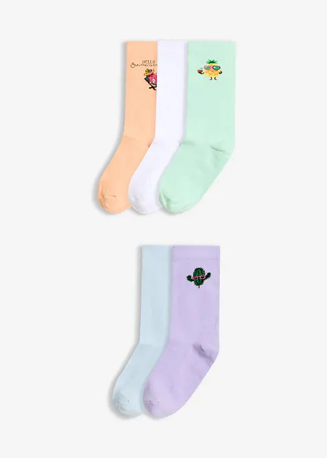 Sokker med &oslash;kologisk bomull (5-pack), bonprix