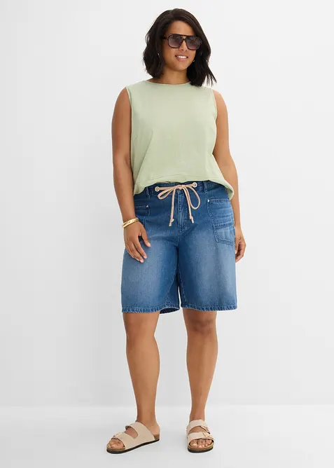 Jeans-bermudashorts Mid Waist, snor, bonprix