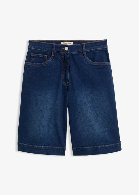 Jeans-bermudashorts Mid Waist av &oslash;kologisk bomull, bonprix