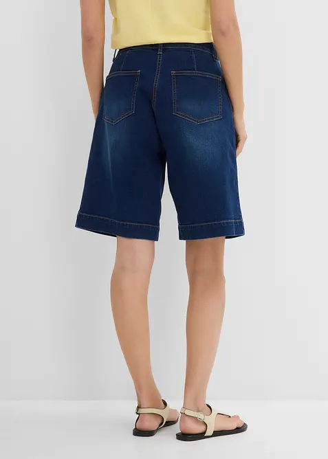 Jeans-bermudashorts Mid Waist av &oslash;kologisk bomull, bonprix