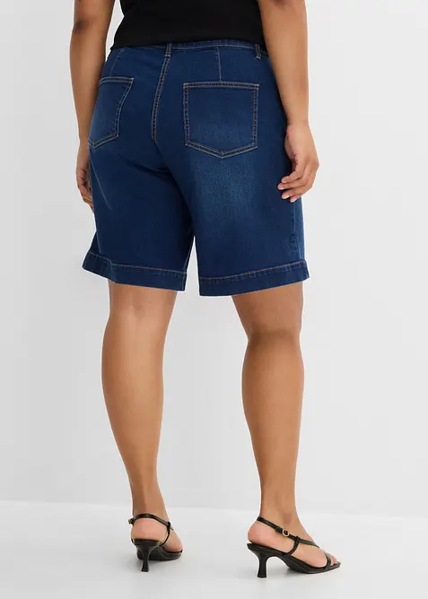 Jeans-bermudashorts Mid Waist av &oslash;kologisk bomull, bonprix