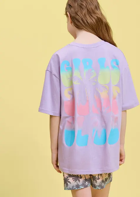 Oversized topp i 100% &oslash;kologisk bomull, bonprix