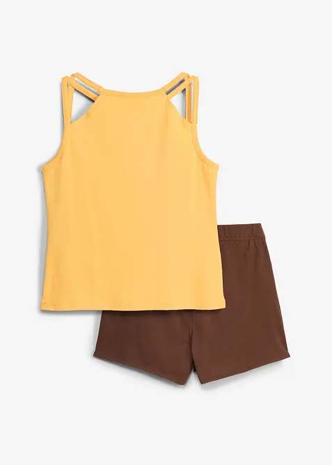 Topp og skort i 100% &oslash;kologisk bomull (2-delt sett), bonprix