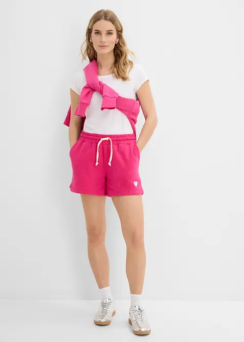 Sweatshorts i 100% &oslash;kologisk bomull, bonprix