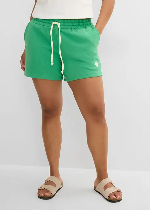 Sweatshorts i 100% &oslash;kologisk bomull, bonprix