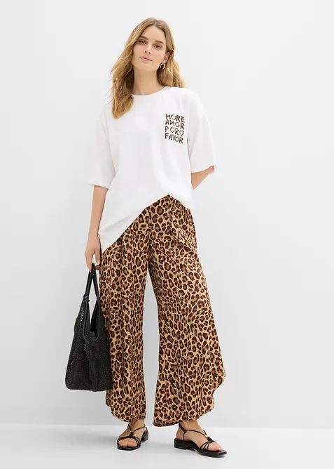 Oversized topp i 100% &oslash;kologisk bomull, bonprix