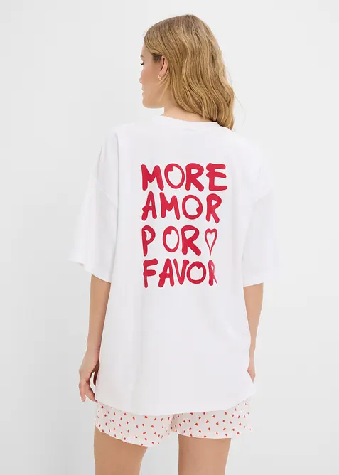 Oversized topp av 100% &oslash;kologisk bomull, bonprix