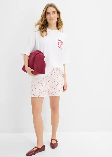 Oversized topp av 100% &oslash;kologisk bomull, bonprix