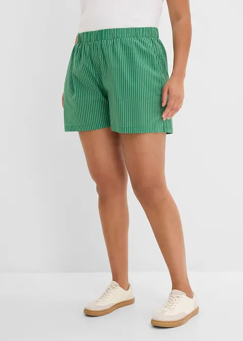 Pull on-shorts i 100% &oslash;kologisk bomull, bonprix