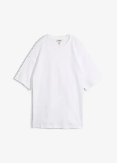 Oversized topp i 100% &oslash;kologisk bomull, bonprix